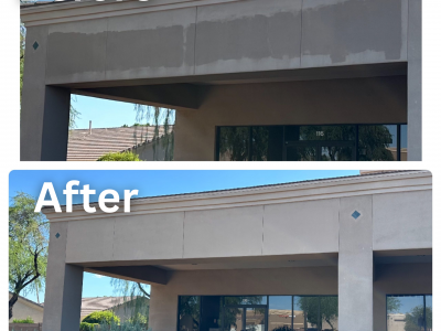 sign shadow painting before and after