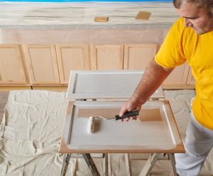 Paint or Stain is Applied to Doors