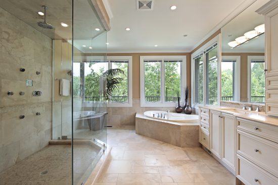 master bathroom with shower