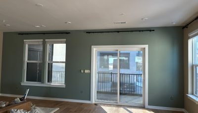finished residential paint project