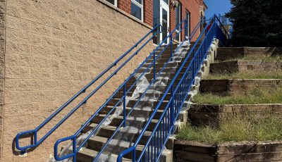 hand railing paint project