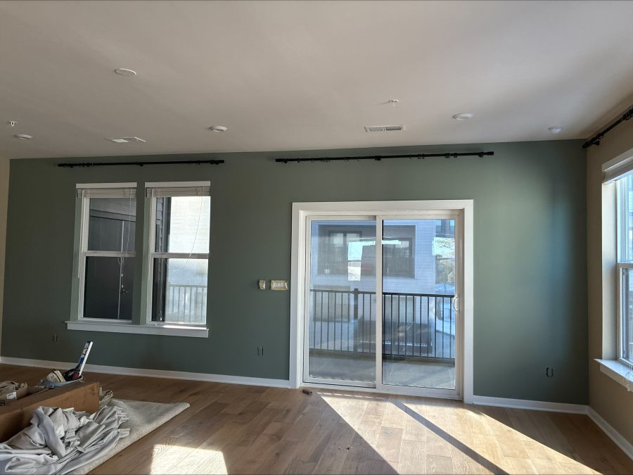 finished residential paint project