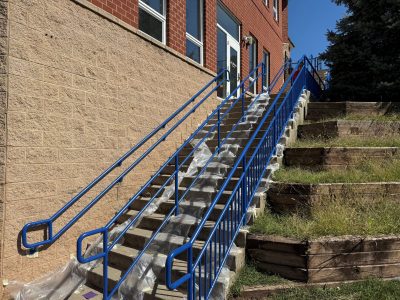 hand railing paint project