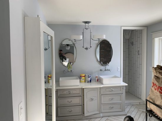 painted bathoom