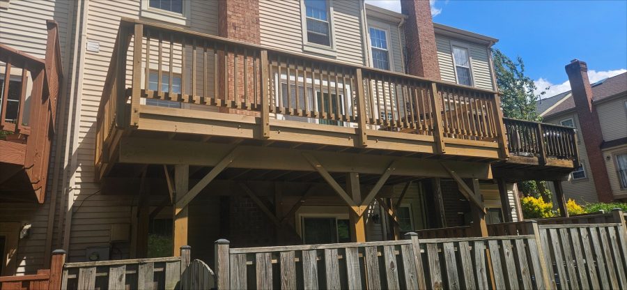 stained deck in fairfax