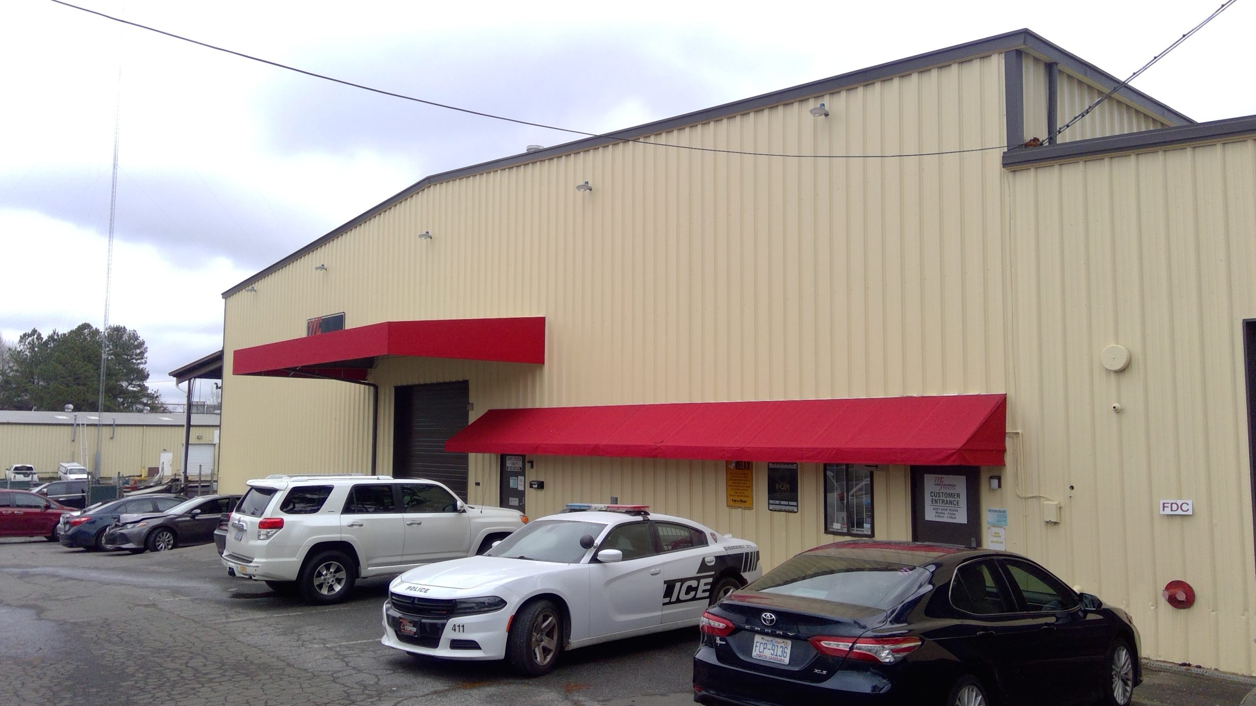 Front Building Commercial painting in Durham, NC - After