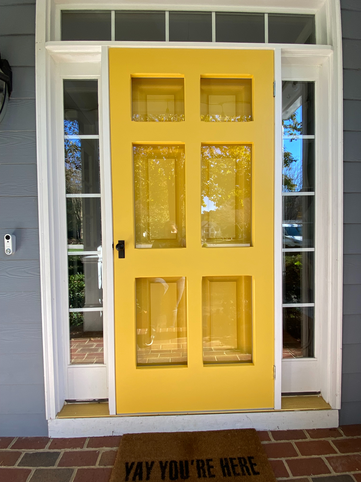 Front Door Exterior Painting Before