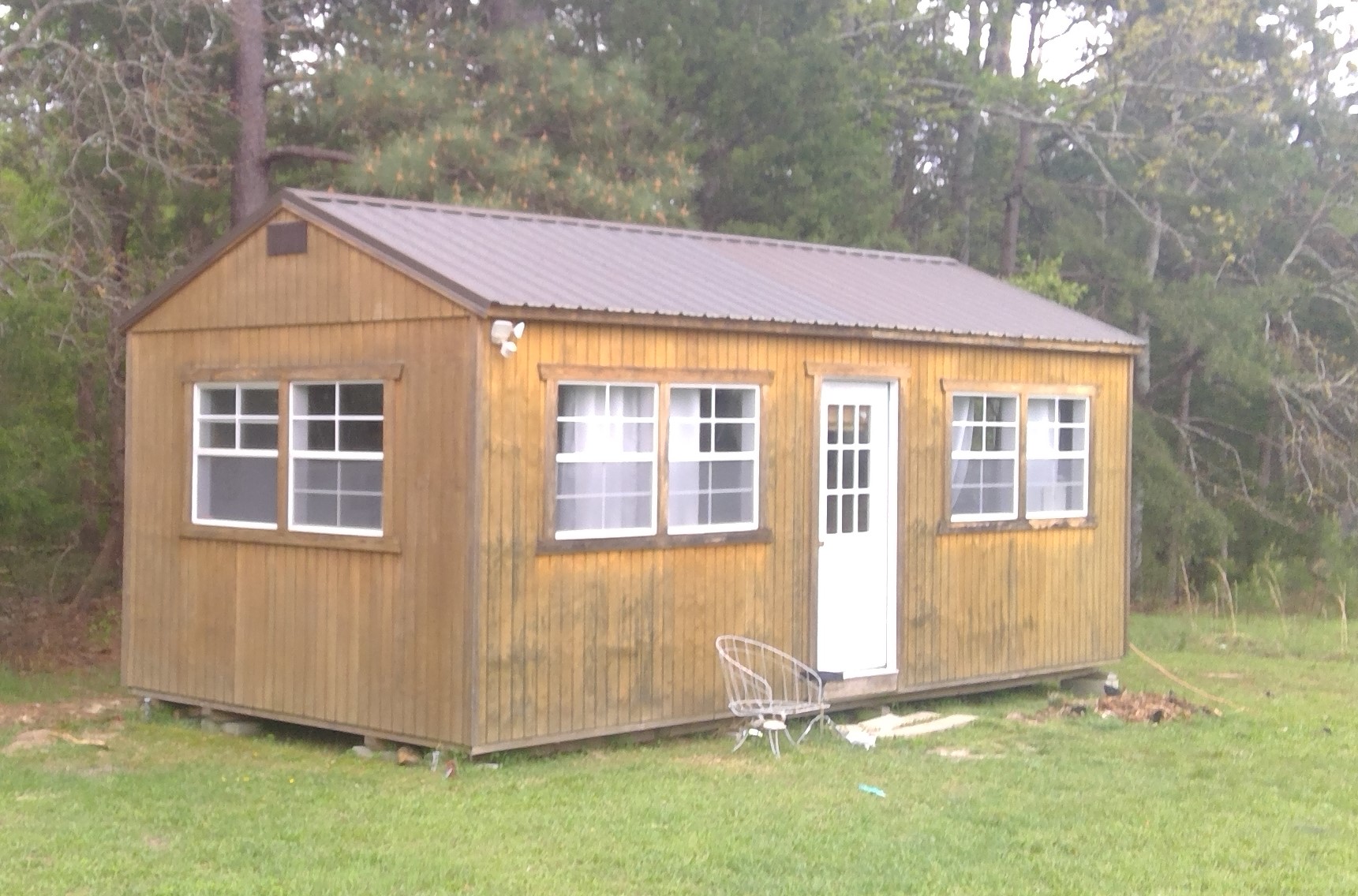 before exterior painting for sheds