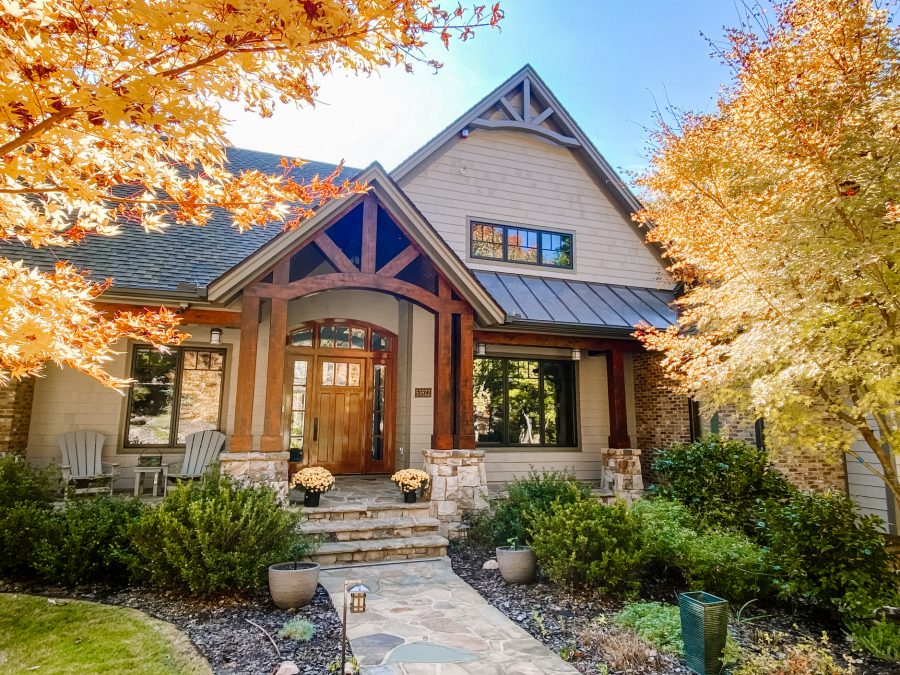 After exterior painting for nc home