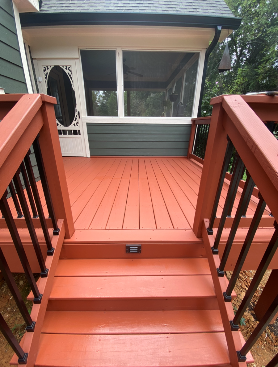 Exterior painting for decks