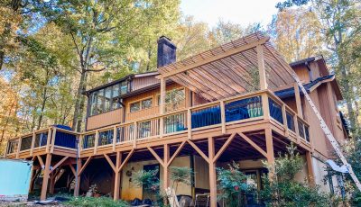 residential exterior painting for homes with decks