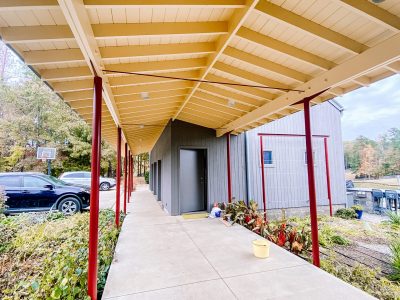 exterior walkway cover painting