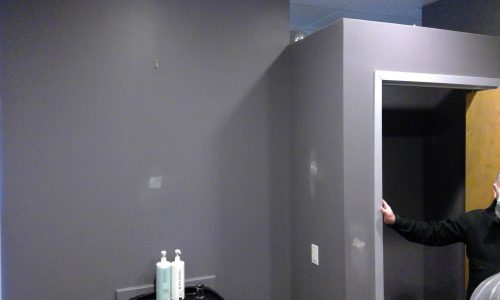 Before - Doorway & Accent Wall