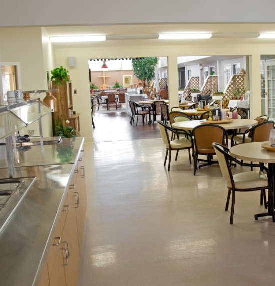 main living room in senior care facility in charleston, sc