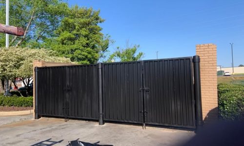 Repainted Dumpster Gate