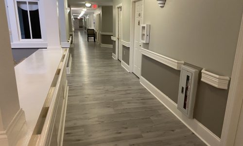 Grey Interior Repainting of Hallway