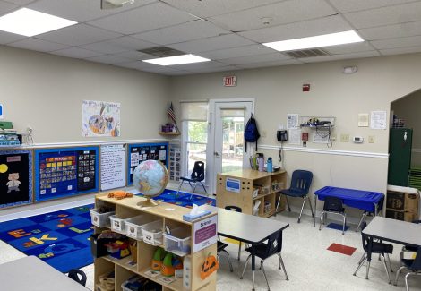interior painting of classroom