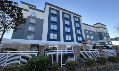 Exterior Painting w/ the Boom Lift