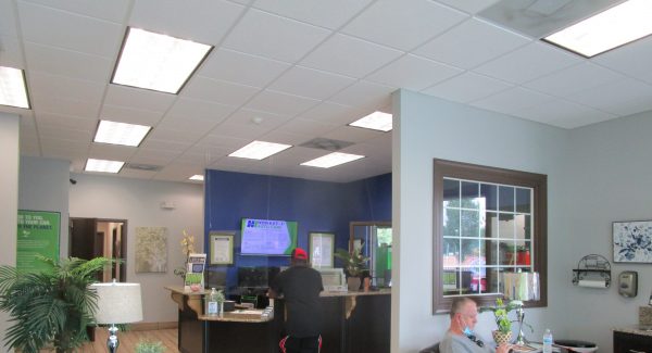 Repainted commercial interior