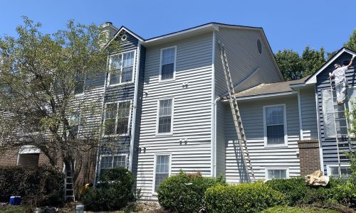 Prepped Siding for Paint