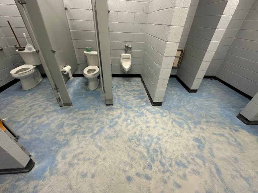 commercial bathroom floor after grinding Preview Image 8