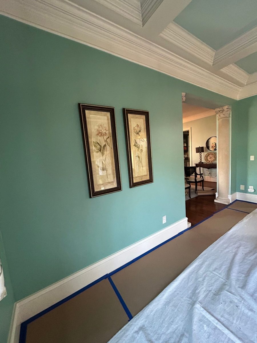 room interior with teal paint Preview Image 4