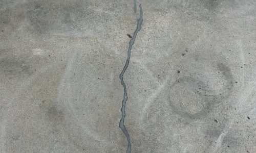 Floor Cracks - Filled and Smoothed