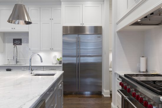 white cabinets