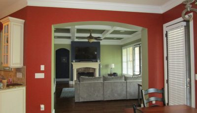 breakfast nook interior painting