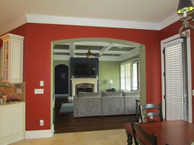 breakfast nook interior painting