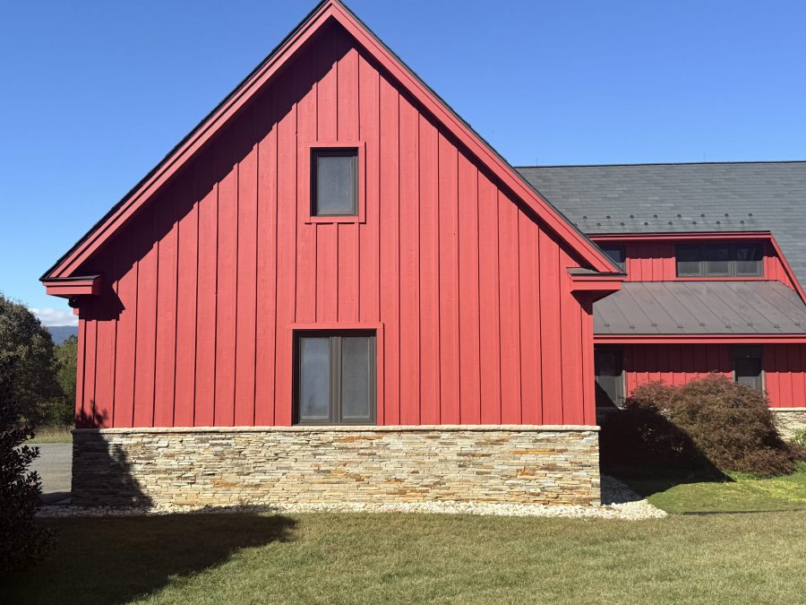 red painted home exterior Preview Image 2