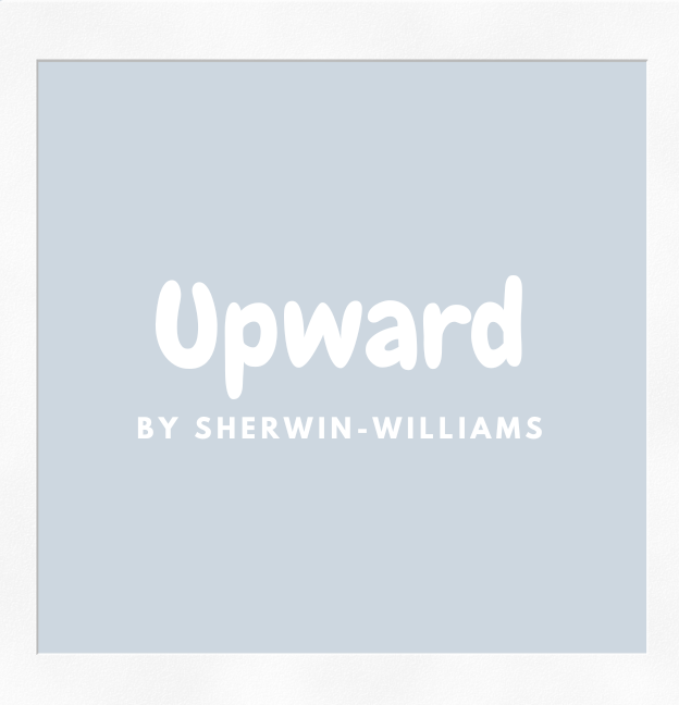 light blue color, upward by sherwin williams