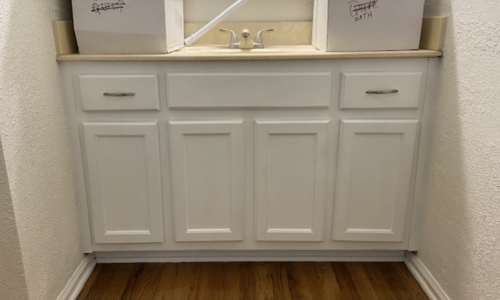 Vanity Cabinet Painting