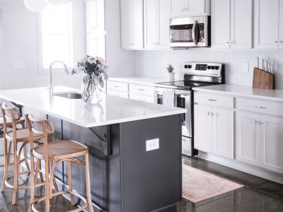 white kitchen cabinets
