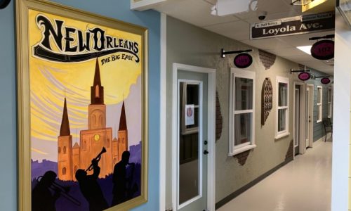 Interior Doorway with Decorations