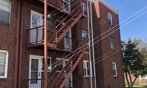 Washington Manor Fire Escapes Before