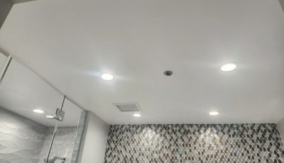 interior bathroom ceiling repair