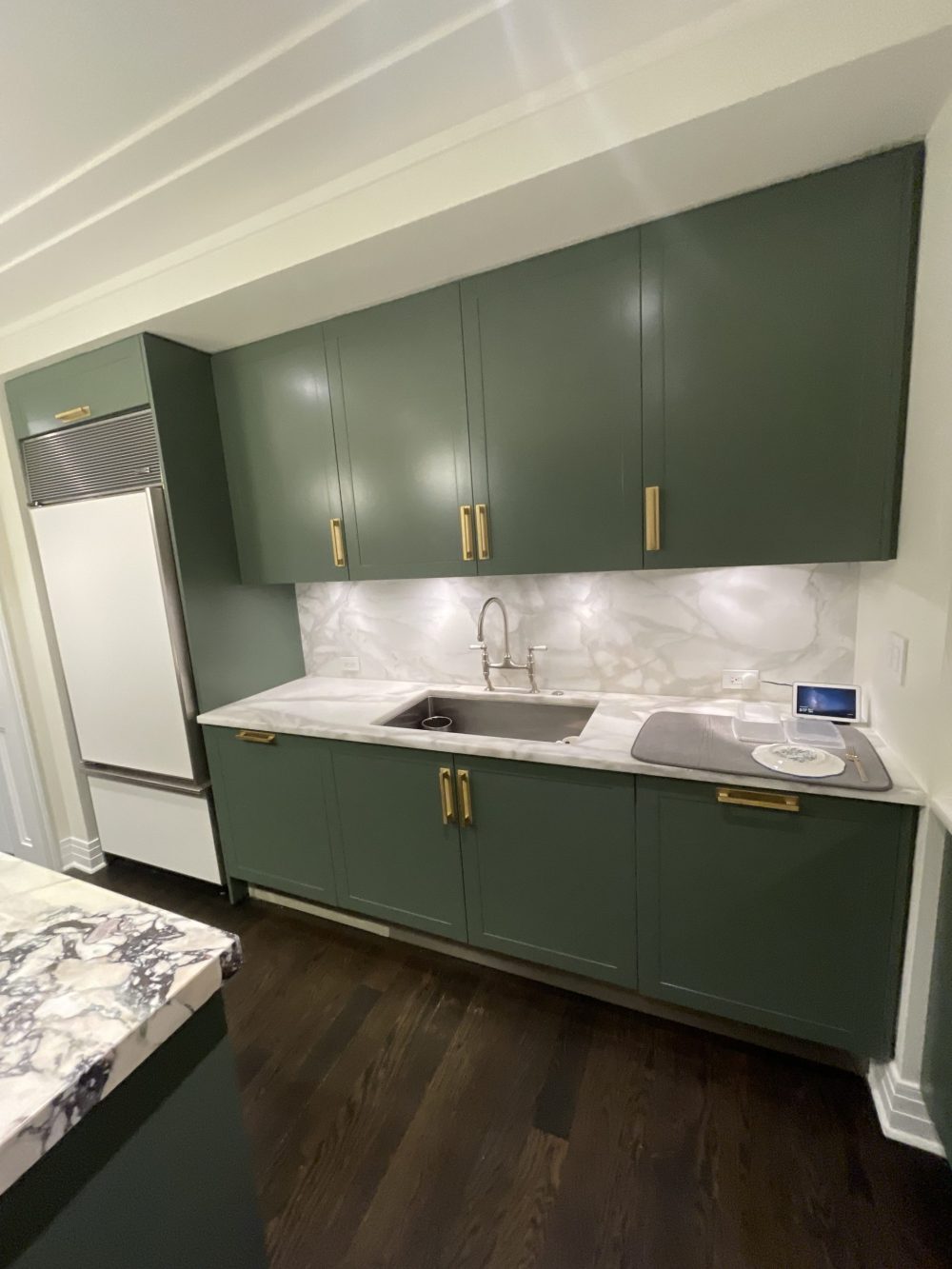 kitchen cabinet painting project forest green cabinets