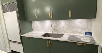 Green Kitchen Cabinets