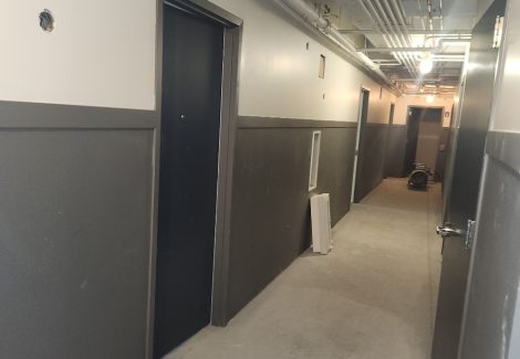 finished painted apartment complex hallway on Broadway Chicago IL