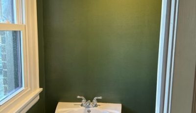 green bathroom residential painting