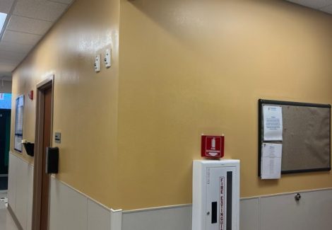 best painted yellow wall at doctor's office Chicago
