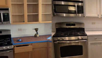 Before & After of Cabinets in Lincoln Park, IL