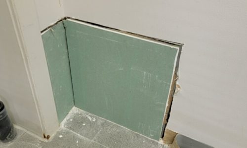 4 Replacement Drywall Positioned