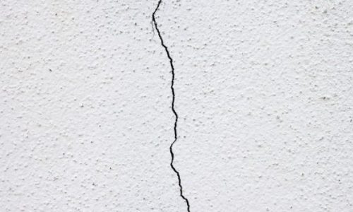 Crack in stucco