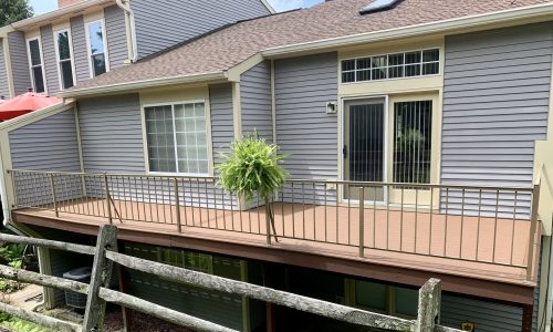 apartment decks after carpentry repairs