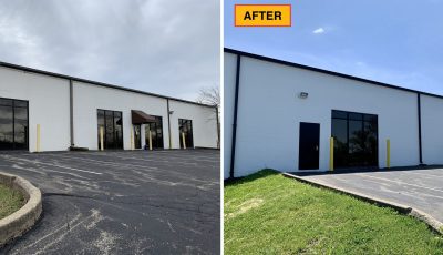 exterior before and after