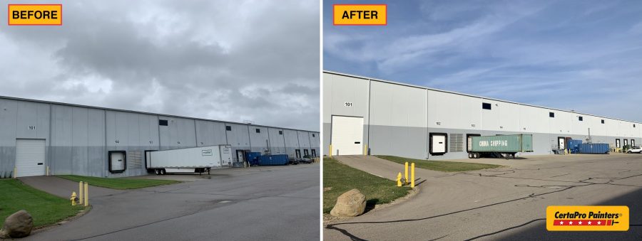 Industrial Paint Project Before & After Preview Image 1