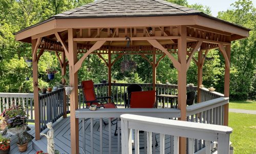Repaired, Stained and Painted Gazebo