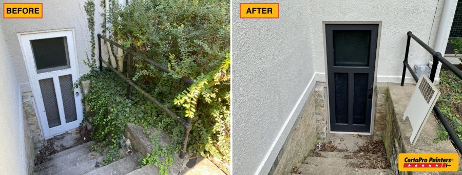 Cincinnati Stucco Exterior Repaint Before and After Photo Preview Image 16